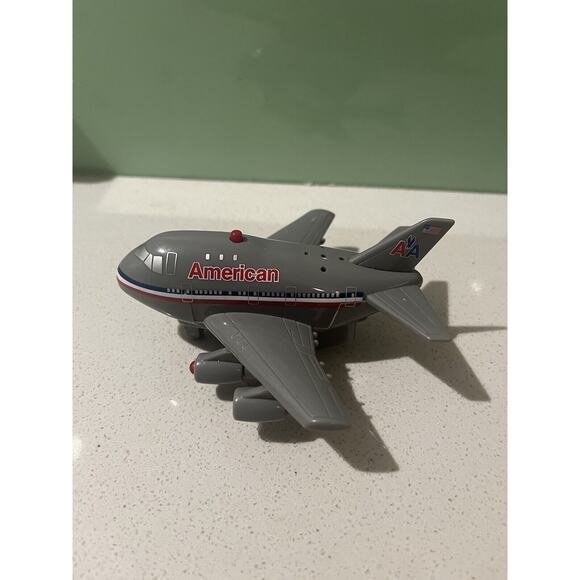 Toytech American Airlines Pull Back Toy Plane With Lights And Sound - Preowned - Picture 5 of 8